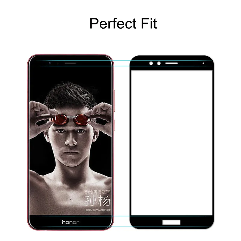 Закаленное 3d-стекло для Huawei Honor View 10 защитная пленка на весь экран honor V10 2 шт. |