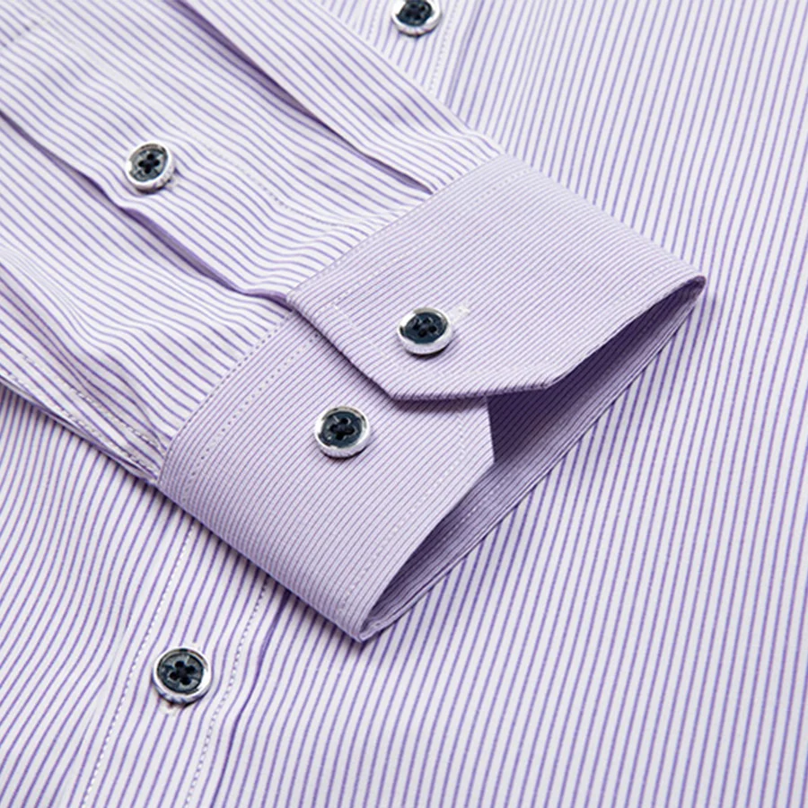 Мужская Повседневная рубашка в полоску с длинным рукавом большого