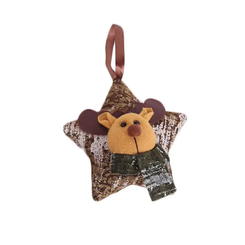 Мини-подушка с пятиконечными звездами украшения в виде капли кукла подвеска на