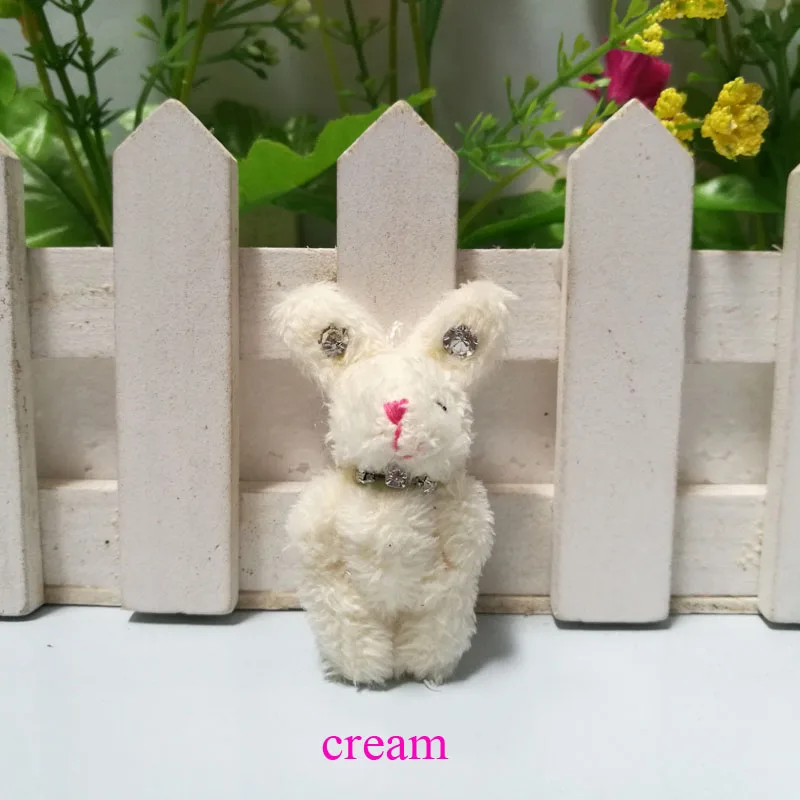 100 шт./лот 6 см мини-шарнирный кролик плюшевые игрушки животное для свадьбы