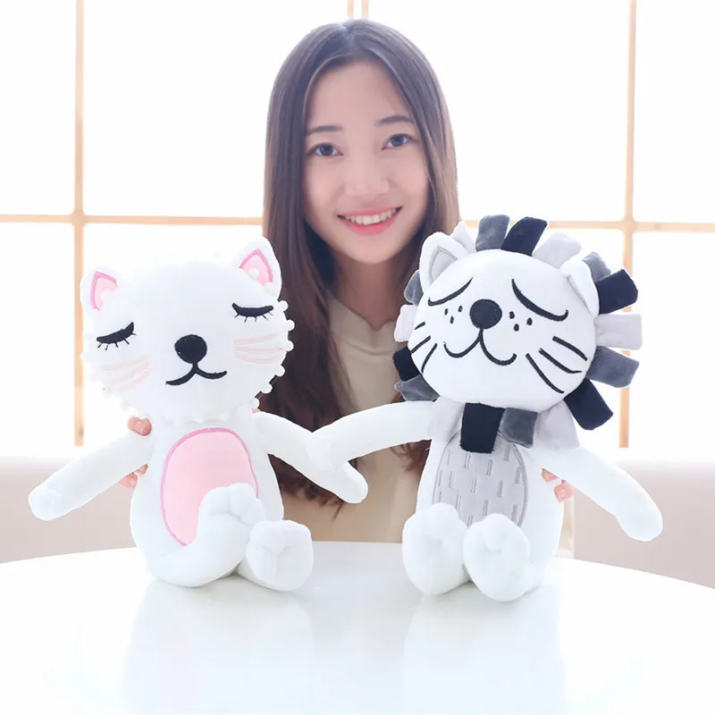 40CM/60CM New Cat Lion Stuffed Animals Toys For Children Kids Cartoon Soft Baby Soothe Dolls Throw Pillow Toy | Игрушки и хобби