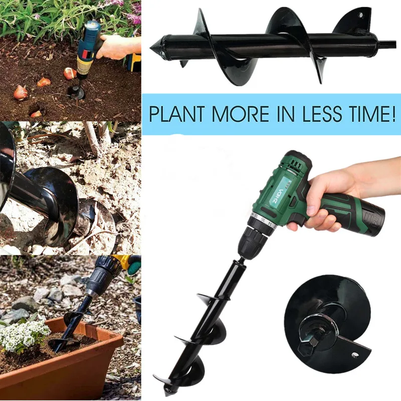 Домашний садовый инструмент для бурения земли отверстий сверло фермы посадки