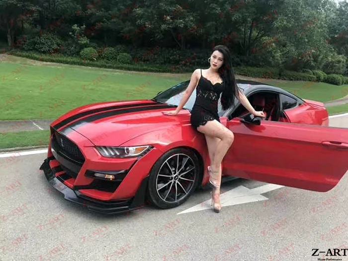 Z-ART GT500 передний бампер для Ford Mustang модифицированный Комплект кузова Ford Mustang Комплект кузова GT500 Комплект кузова для Mustang