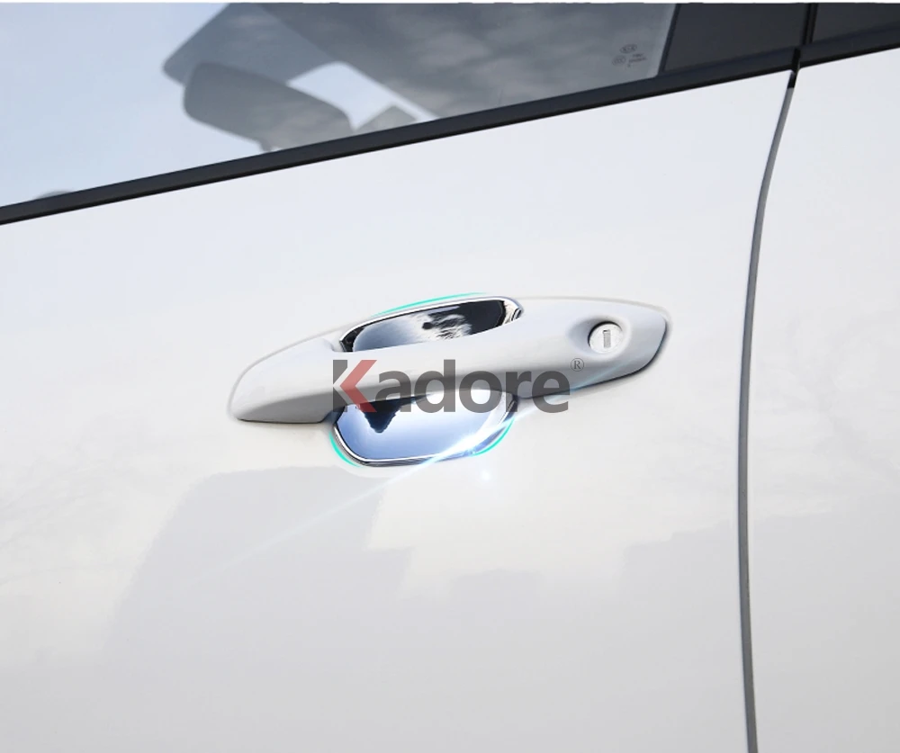 Для Kia Rio 4 X-line ABS Хромированная карбоновая дверная ручка, накладка, украшение автомобиля, внешние аксессуары