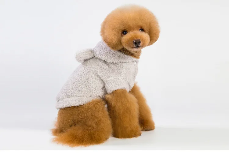 Свитер для собаки тянуть chien одноцветное милыми медвежьими ушками maglione тростника Собака Свитера для маленьких собак такса Толстовка pet свитер dla psa