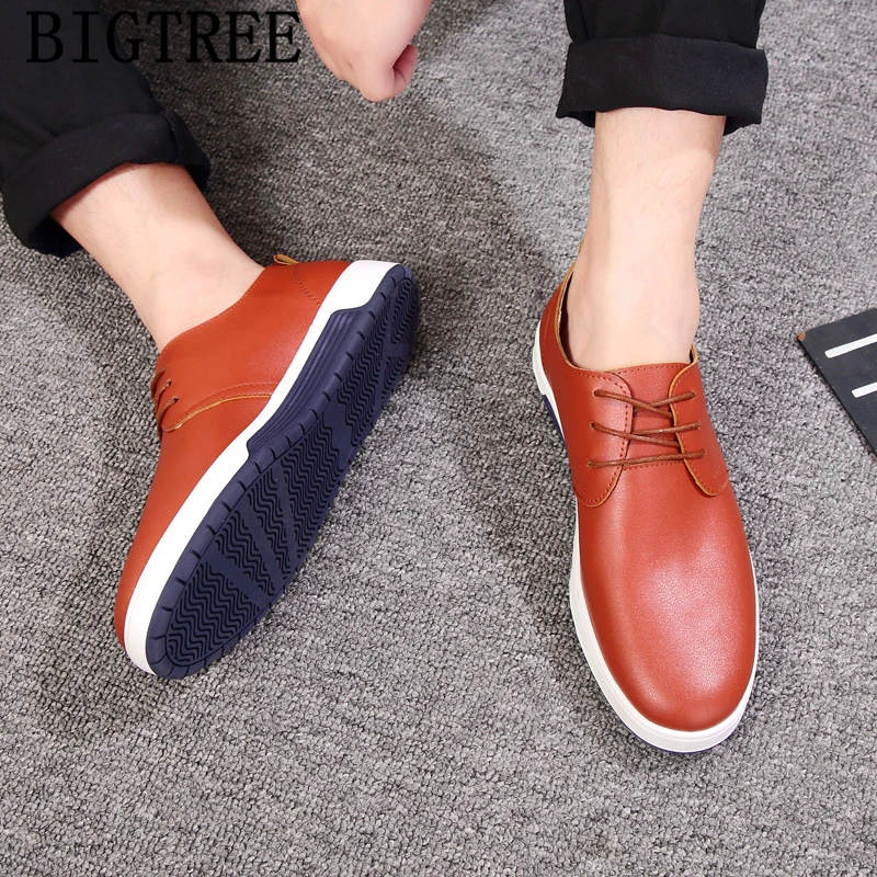 Кроссовки мужские кожаные повседневная брендовая Дизайнерская обувь большие