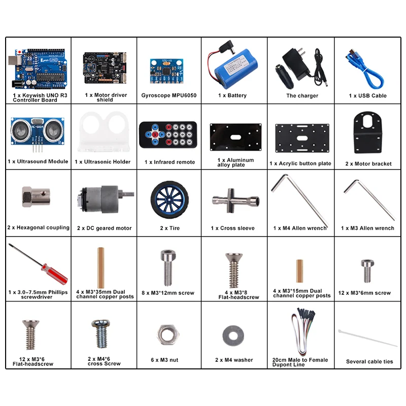 Баланс автомобилей для Arduino UNO R3 стартовый супер набор приложение RC пульт