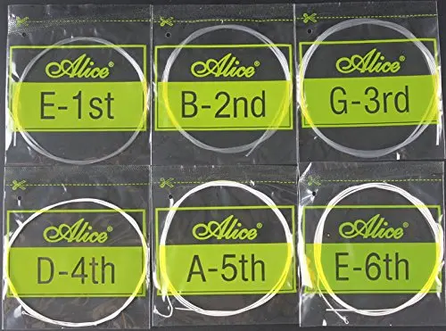 Чистый нейлон посеребренные намотанные гитарные струны набор для традиционной