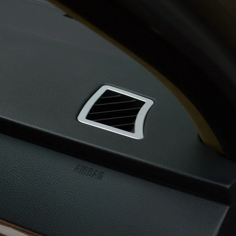 

Car Styling Air Conditioner Outlet Decoration Frame Cover Trim For BMW 5 Series E60 2006-10 Interior Dashboard Air Vents Sticker