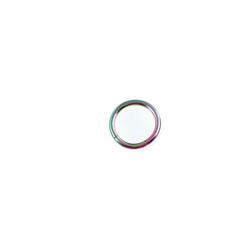 NO 3 Colorful 1 шт., 16 г, стальное кольцо, кольца для носа, пирсинг в форме ушек, кольцо для носа, пирсинг, зажим для пирсинга, пирсинг, ювелирные изделия для тела - Окраска металла: NO 3 Colorful