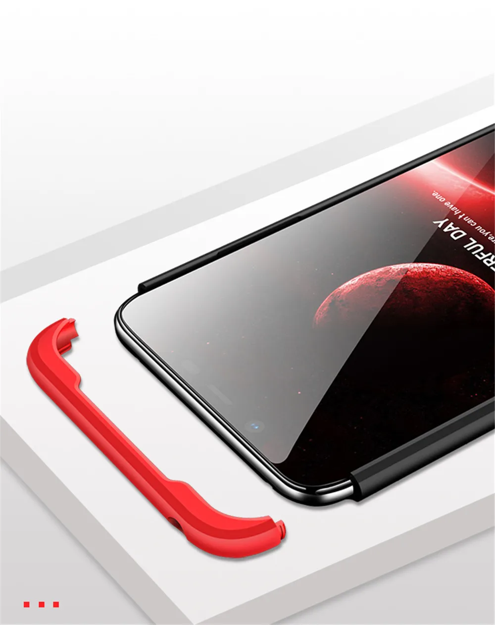 Для nokia x7 чехол GKK 360 полная защита жесткий Гибридный ПК 3 в 1 дизайн матовый