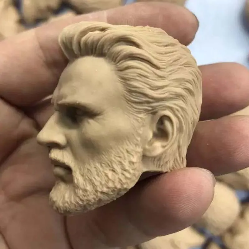 Масштаб 1/6 Неокрашенная голова Капитана Америка декоративная версия длинная