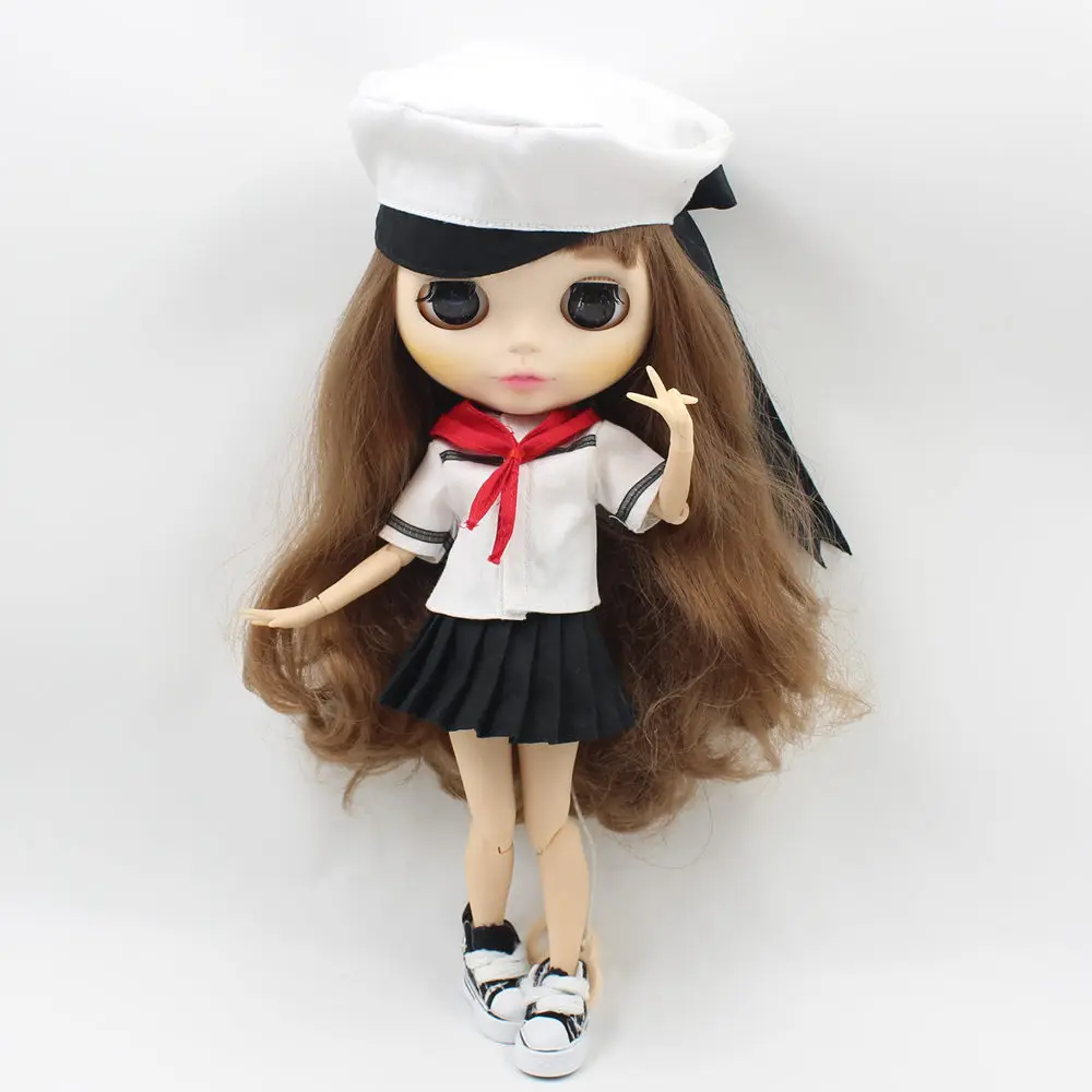 Наряды для куклы Blyth; Комплект; костюм моряка; милая одежда для костюмированной вечеринки для 1/6; BJD