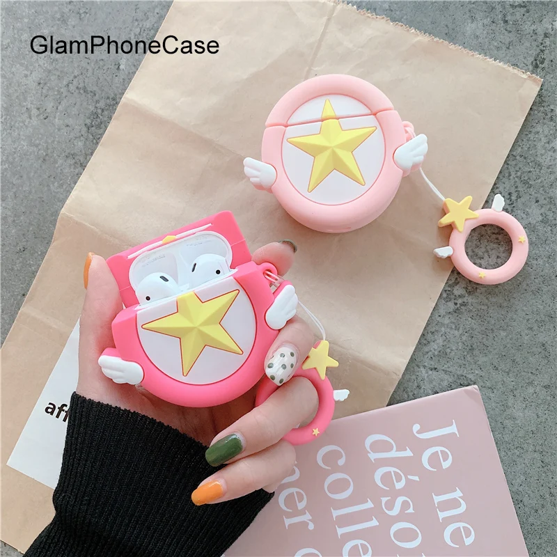 GlamPhoneCase красивая девушка пятиконечная звезда Airpods1/2 поколения защитный чехол Apple