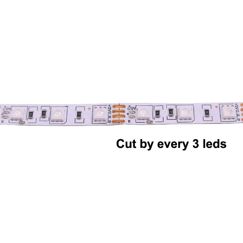 Светодиодная лента RGB SMD 5050 с 20 клавишами инфракрасное управление музыкой 60