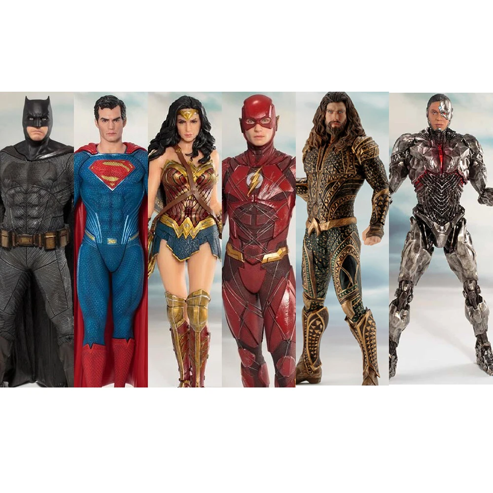 7 дюймов 18 см ARTFX статуя Лиги справедливости Аквамен киборг Супермен Бэтмен чудо
