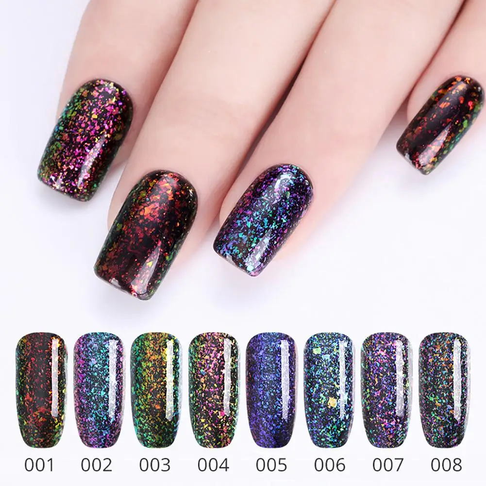 Блестящий УФ светодиодный Гель-лак замачиваемый стойкий лак для украшения