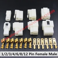 6 3 series 1 2 3 4 6 8 12 pin automotive wire connector motorcycle car engine plug with terminals pins
