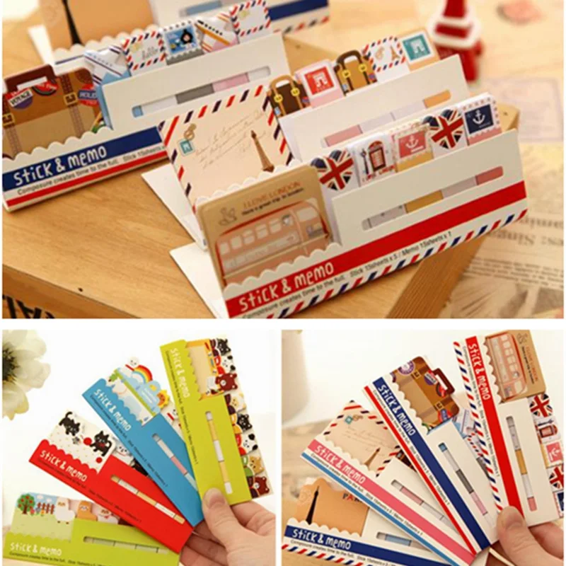 8 шт./партия Ретро Лондон Липкие заметки путешествия блокнот Post наклейки