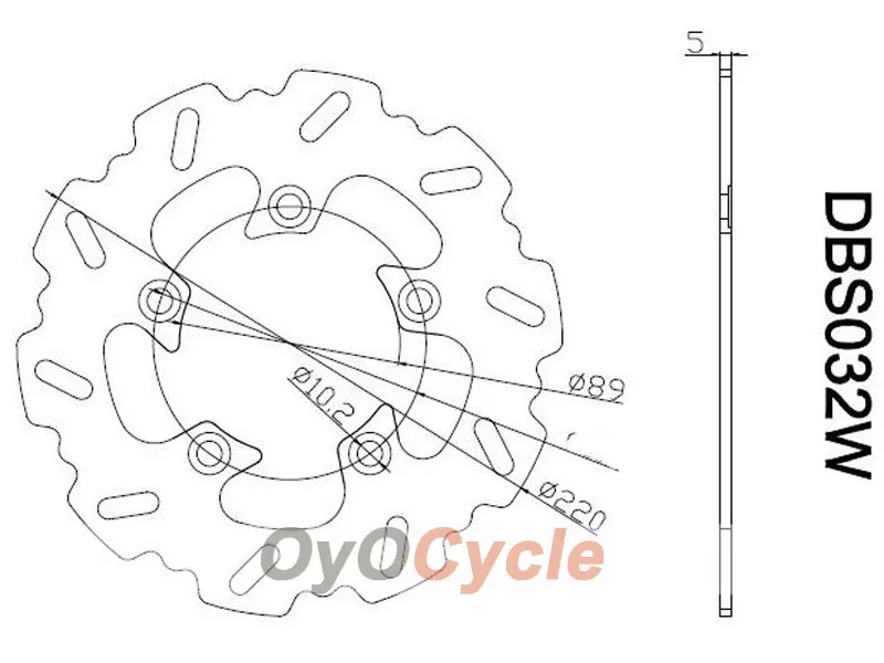 

For Suzuki 97-12 GSXR600 96-12 GSXR750 SV650/S SV1000/S GSXR1000 GSXR 600 750 1000 Motorcycle Rear Brake Disc Rotor