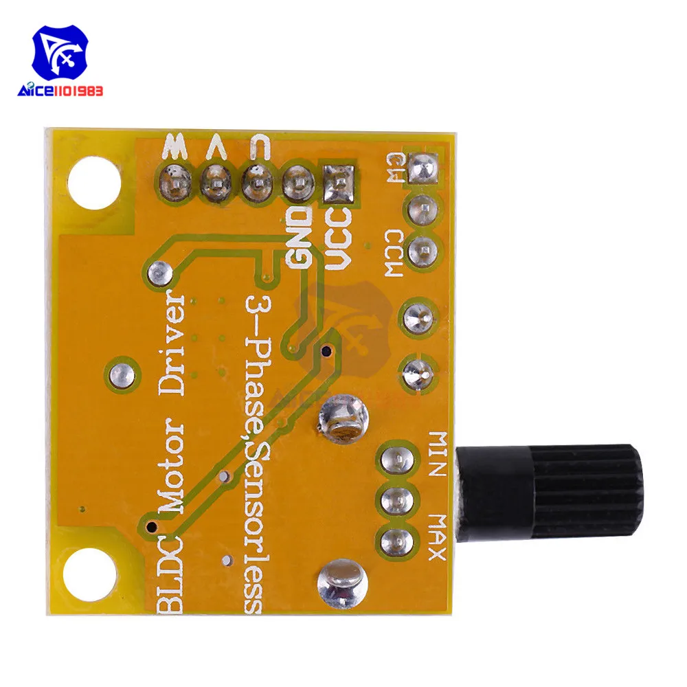 DC 5V-12V-15V 2A 15 Вт BLDC 3-фазный бесщеточный мотор Скорость контроллер мотор драйвер Бессенсорное плата Модуль гибкий кабель