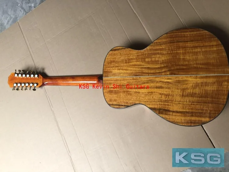 Корпус подлокотника, 12 струн, скошенная вся гитара Koa, половина выреза, 12 струн, акустическая электрогитара KOA,, гитара koa