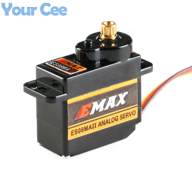 EMAX ES08MA II Мини металлическая Шестерня Аналоговый сервопривод с пластиковой