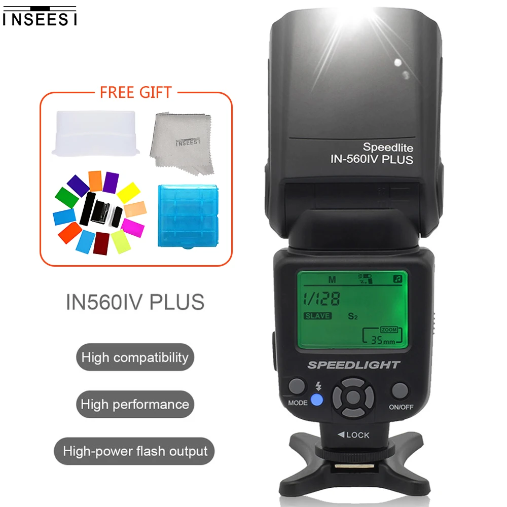 INSEESI IN 560IV Plus ЖК экран Беспроводная вспышка Speedlite свет поддержка S1/S2 для Pentax K 7 x m K20D