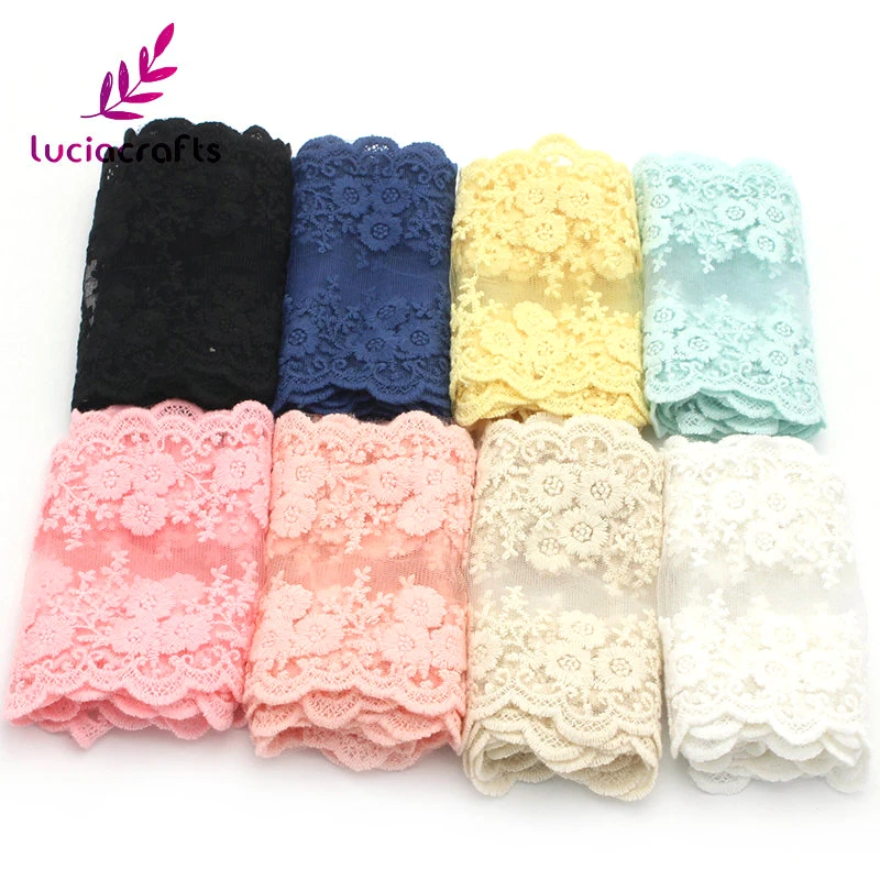 Lucia crafts, 1 год/партия, 12,5 см, отделка, кружево, хлопок, ленты, сделай сам, для свадебной вечеринки, Декор, искусство, шитье, материал, поставка N0402