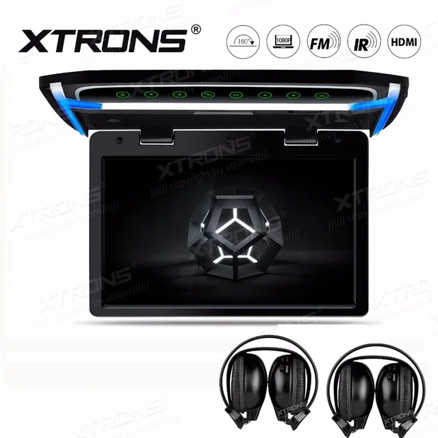 Монитор XTRONS 10 2 дюйма 1080P HD HDMI + ИК наушника|Мониторы для авто| |