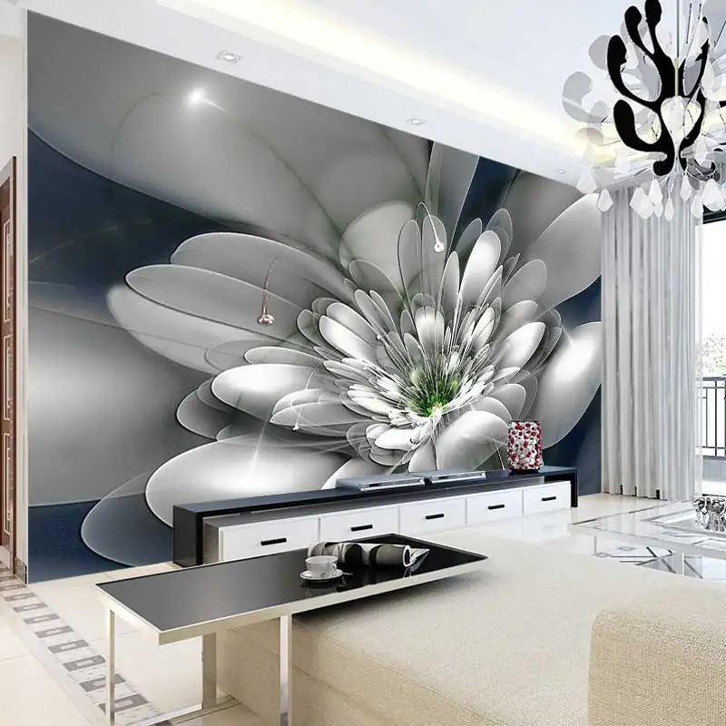 Пользовательские фото обои 3D стереоскопические цветочные для гостиной спальни