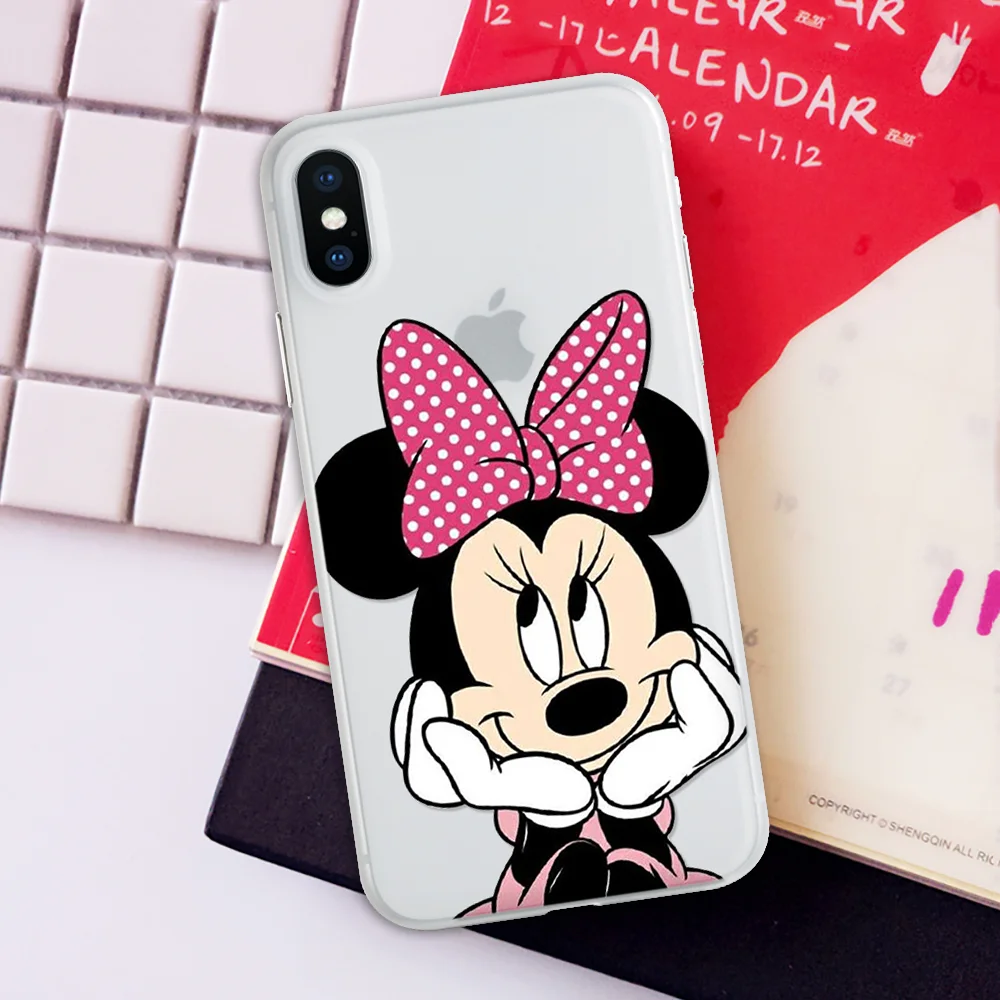 minittou Матовые Мультяшные милые роскошные чехлы на заднюю панель для iPhone 11 Pro XS Max XR X для iPhone 5 5S S SE 8 7 10 6 6S Plus чехлы из мягкого ТПУ силикона - Цвет: minittou