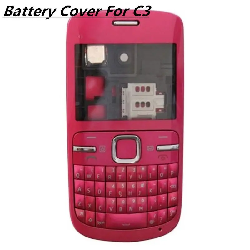 Корпус: передняя крышка+ задняя крышка+ клавиатура для Nokia C3-00 несколько цветов