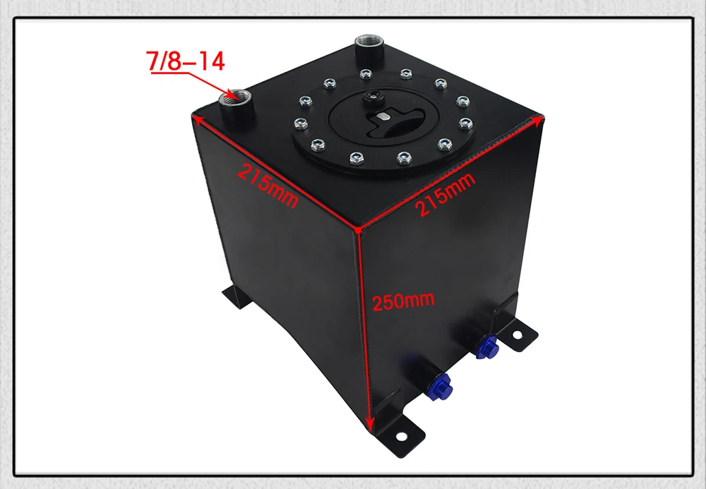 PQY-2,5 галлон 10л алюминиевый гоночный Дрифт топливных элементов бак перенапряжения топлива без уровня отправителя PQY-TK13