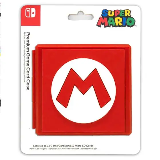 Red Мультфильм жесткий корпус Momery SD 12 игровые карты коробка для хранения держатель Контейнер для Zelda Mario Zend переключатель NS защитный чехол Крышка - Цвет: Red