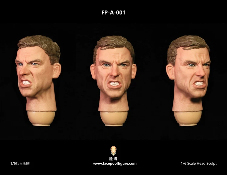 Facepoolfigure 1/6 сердитое выражение головы лепить для 12 дюймов фигурку DIY|Игровые