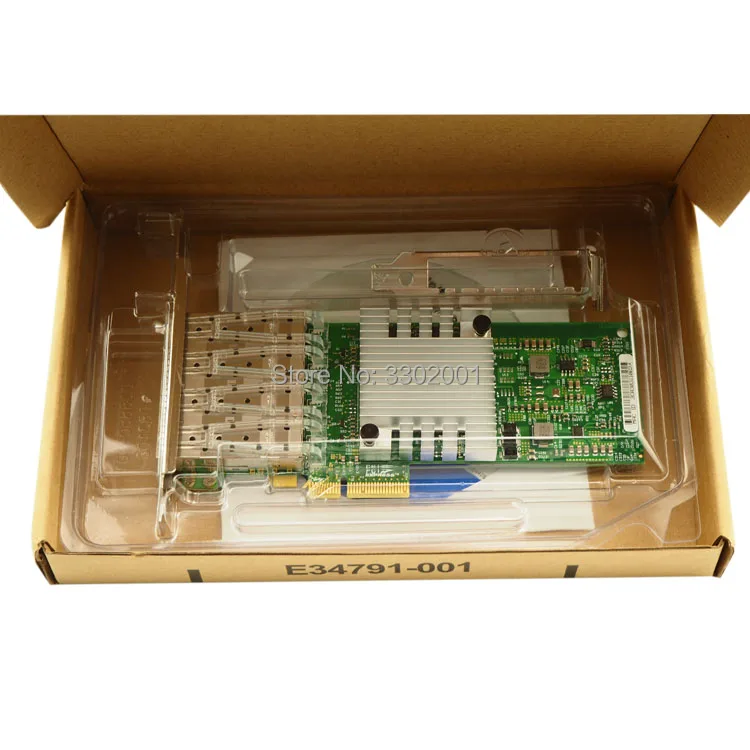 Фанми I350-4SFP PCI-E x4 I350-F4 Gigabit Quad Порты и разъёмы сервер сетевой адаптер intel i350AM4