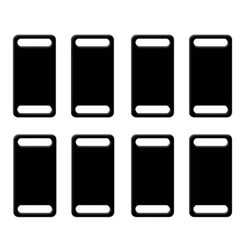 100 шт. для собак, персонализированные бирки для домашних животных, индивидуальные идентификационные бирки для собак, кошек, лазерная гравировка, идентификационные бирки для собак, алюминий - Цвет: Черный