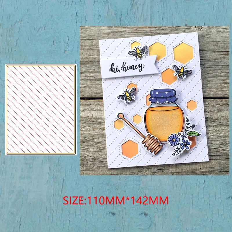 LLove CCraft металлические режущие штампы диагональный фон для DIY альбома