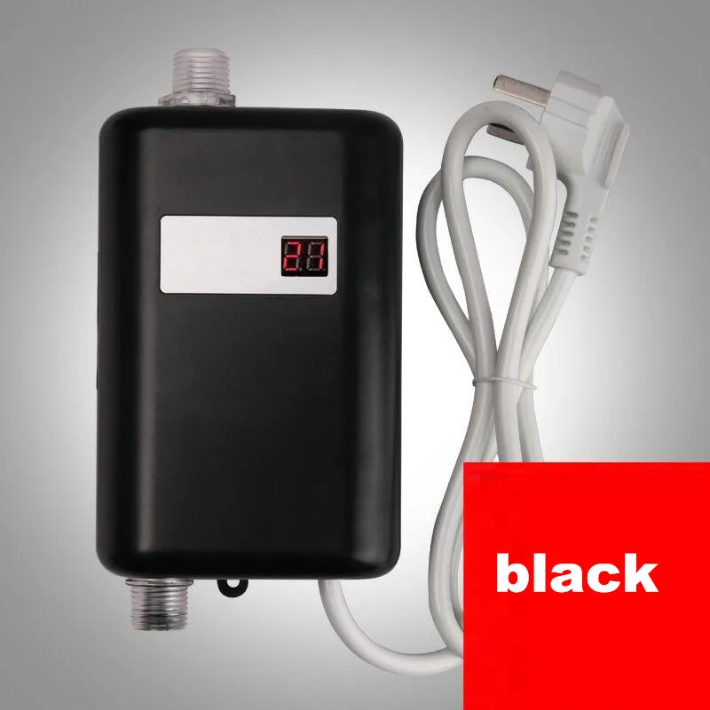 3800W Mini Tankless Electric Instant Hot Water Heater with LED Temperature Display for Kitchen sink Bathroom Shower tap heating | Бытовая