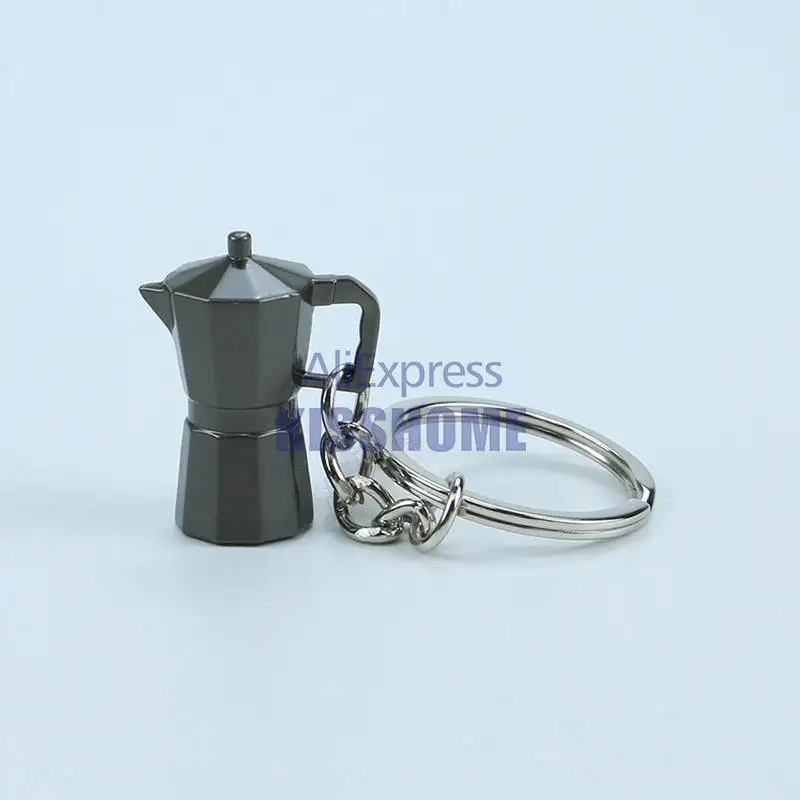 Polish Moka 3x1.4 Пара аксессуары для приготовления эспрессо кофе брелок мини кофе вскрытие красивый кофе брелок кафе подарок для кофе брелок для влюбленных - Цвет: Polish Moka 3x1.4