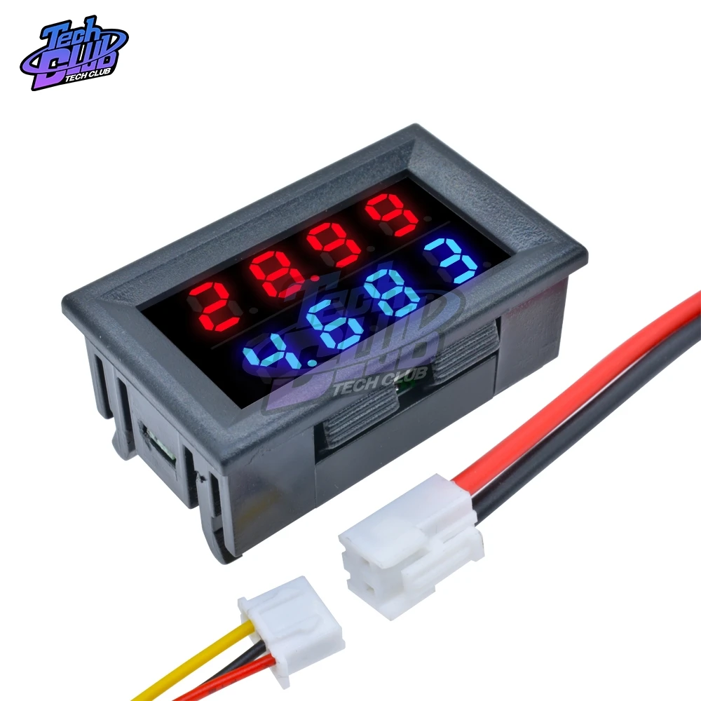 100 V/200 V 10A Мини цифровой вольтметр Амперметр постоянного тока высокой точности измерительного прибора 5-проводки 4 бит точный Напряжение измеритель тока