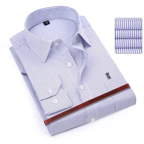 Sergio k Camisa, приталенная Мужская рубашка с длинным рукавом, брендовая модная дизайнерская мужская одежда, подходит для деловых рубашек Dudalina - Цвет: S1SWBG1910TDARK BLUE