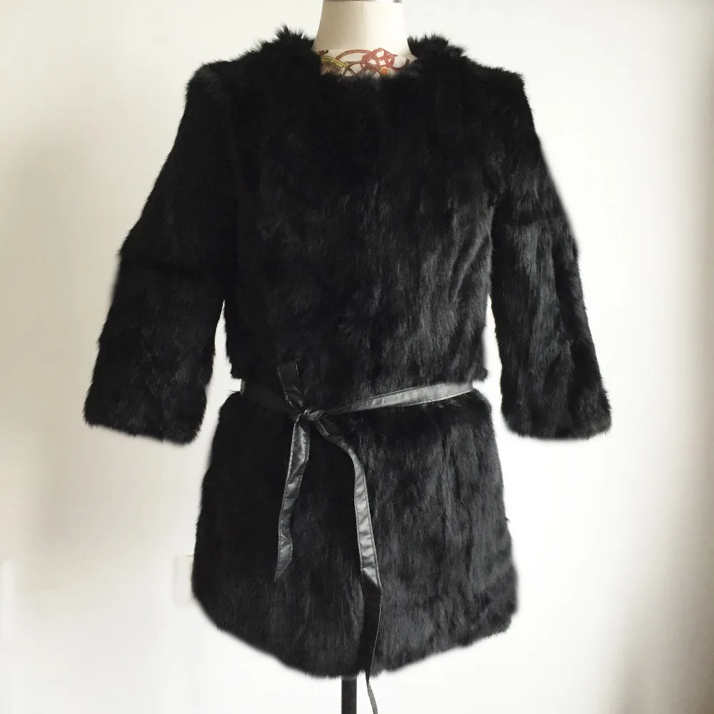 100% пальто из натурального кроличьего меха куртка цельного оптовая продажа
