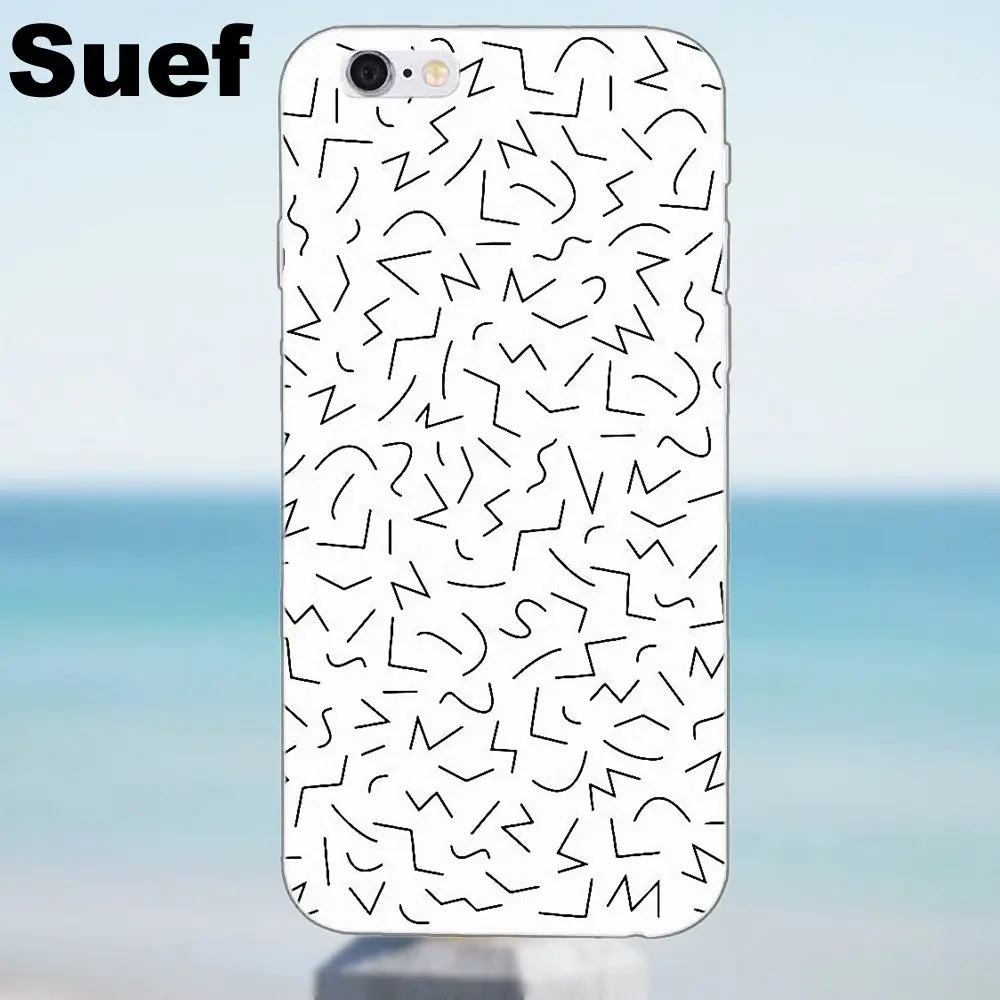 Suef Funny Keith Haring работает для iPhone X 4 4S 5 5S 5C SE 6 6S 7 8 Plus Galaxy J1 J3 J5 J7 A3 A5 2016 2017 мягкий TPU