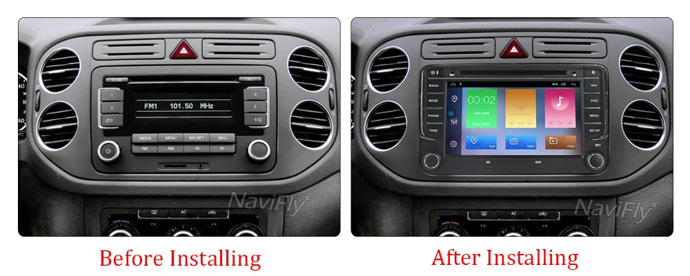 Android 8,1 автомобильный dvd-плеер радио FM для VW polo golf passat b6 tiguan skoda yeti superb rapid gps Navi wifi RDS встроенный canbus