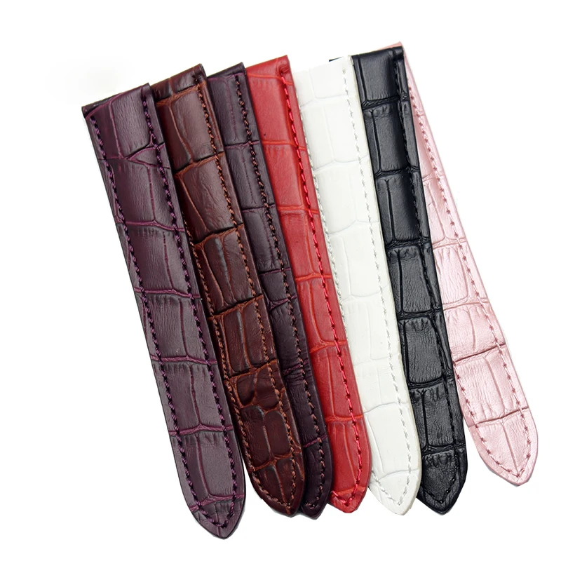 Ремешок из натуральной кожи для наручных часов браслет со складной