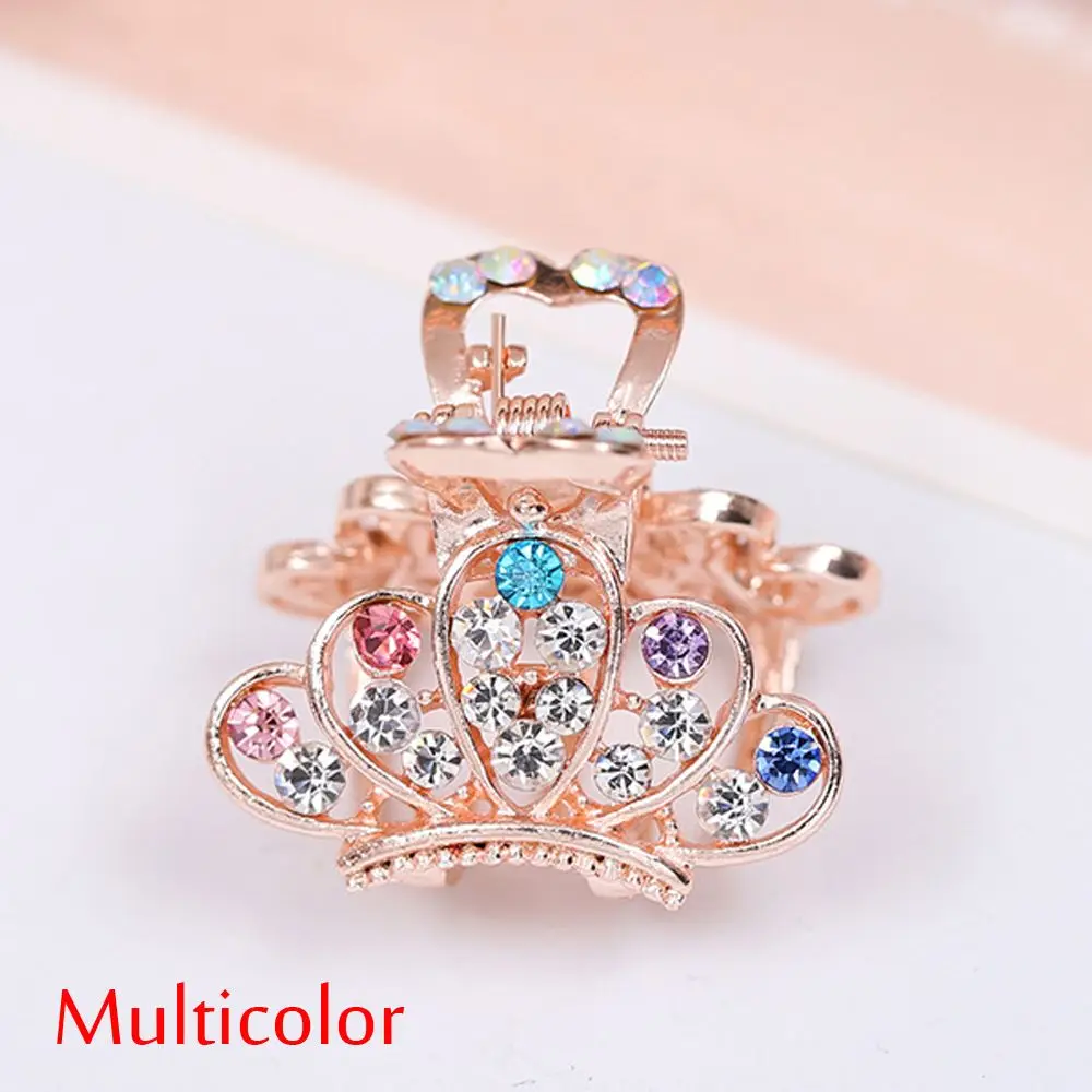 multicolor crown Разные цвета! 1 шт. Ретро Смола Мини Бабочка корона заколка для волос заколки для волос женские Инструменты для укладки волос аксессуары для волос - Цвет: multicolor crown