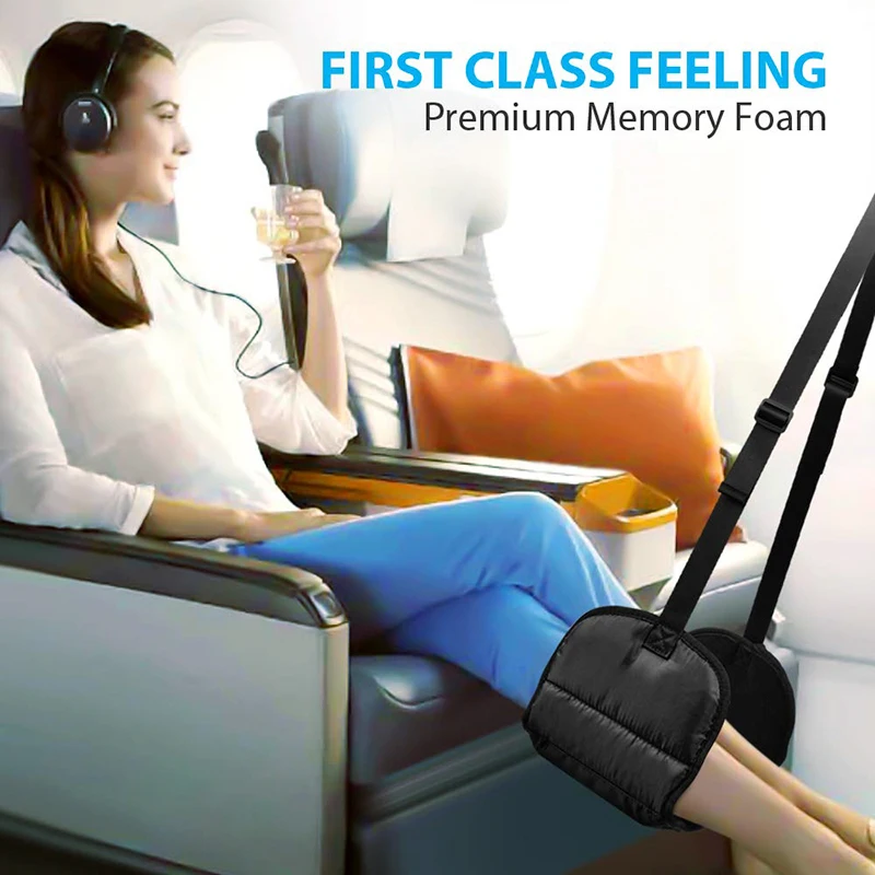 Foot Rest Portable Travel Footrest Flight Carry-on Foot Rest Office Feet Rest Leg Hammock Travel Accessories Footrest Hammock