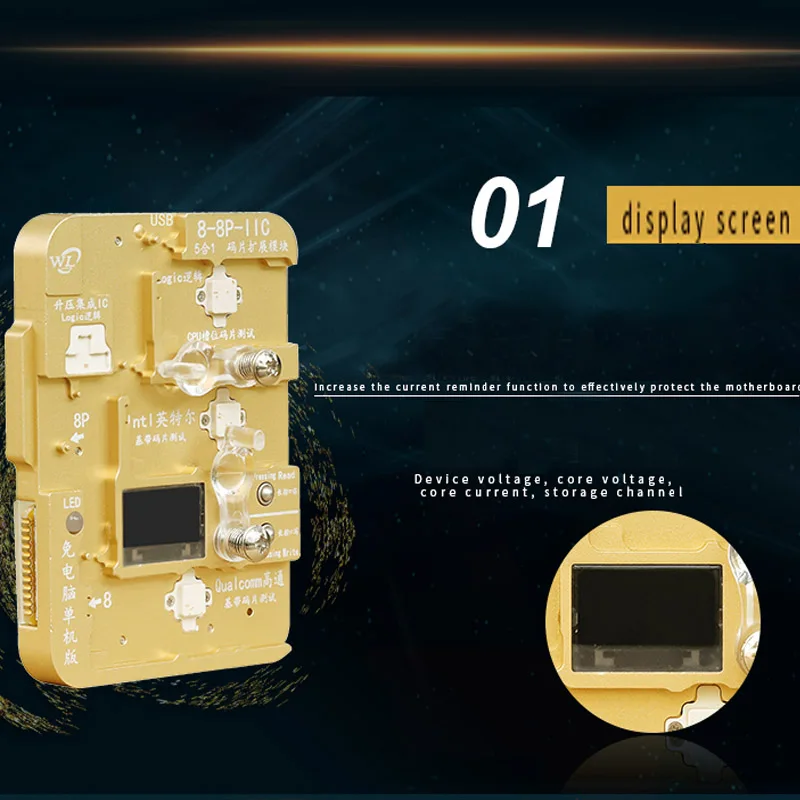 WL EEPROM IC программист для iPhone XR XSMAX X 8P 8 7P 7 6SP 6S 6P 6 Intel Qualcomm Baseband Logic EEPROM IC модуль чтения записи